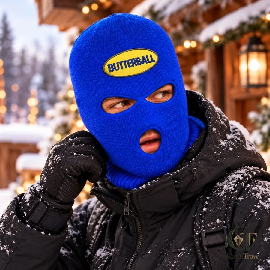 25 Thanksgiving Butterball Ski Mask Funny Balaclava Face Mask 25 Thanksgiving Butterball Ski Mask Funny Balaclava Face Mask – image 2 of 4