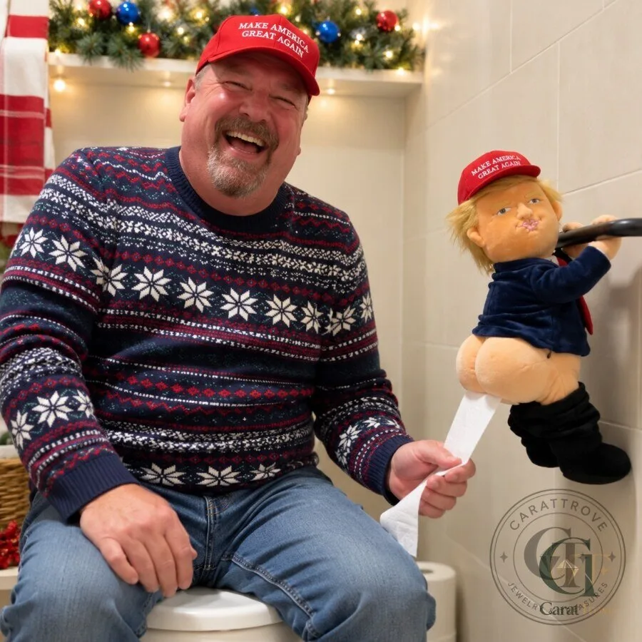 TrumpRolls Donald Trump Butt Plush Toilet Paper Holder Funny Bathroom Gag Gift TrumpRolls Donald Trump Butt Plush Toilet Paper Holder Funny Bathroom Gag Gift – image 5 of 5