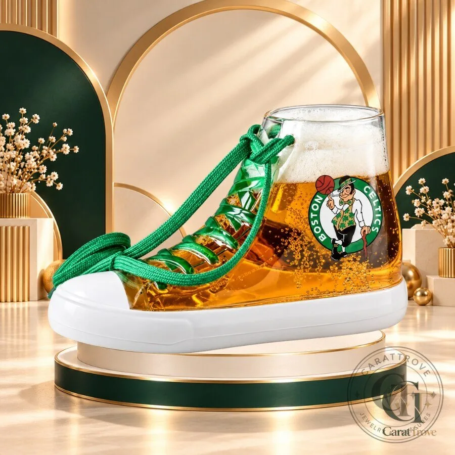 Boston Celtics Sneaker Beer Cup TD Garden Shoe-Shaped Souvenir Drinking Cup