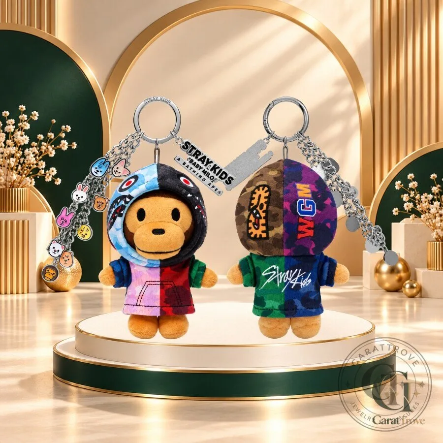 BAPE x Stray Kids Baby Milo Plush Keychain & Plush Doll Gift 2026