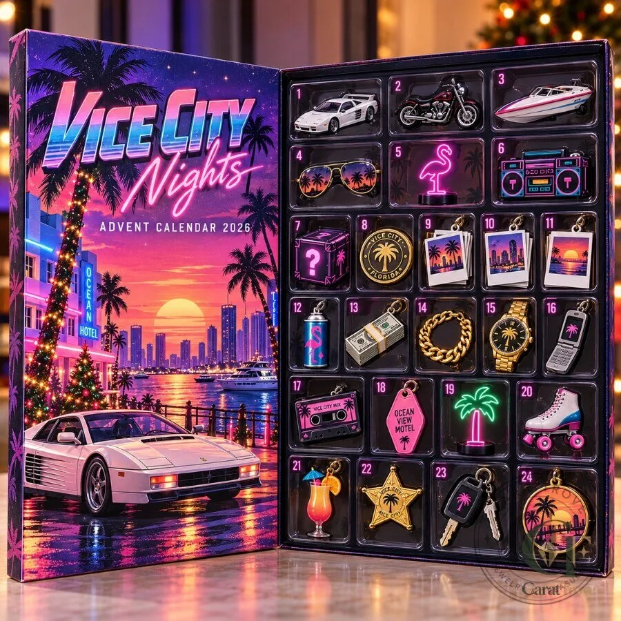 GTA Vice City Advent Calendar 2026 Grand Theft Auto Christmas Countdown Gift